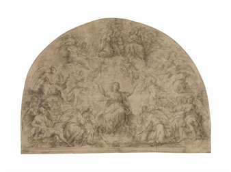 The apotheosis of a female saint - Sebastiano Folli