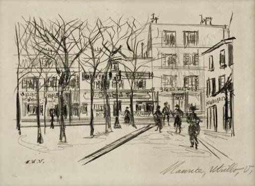 Place du Tertre, Montmartre by Maurice Utrillo