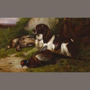 Spaniel with game - Colin Graeme Roe