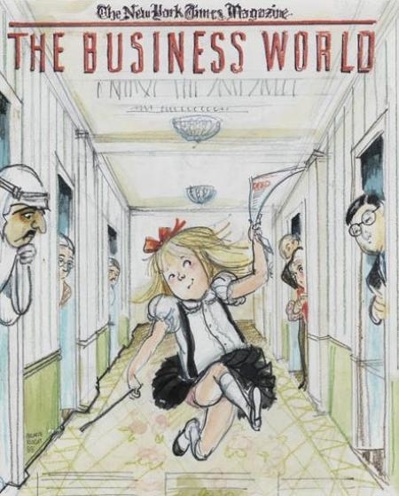 Illustration for Eloise: The Business World by Hilary Knight, 1988