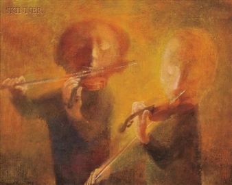 Violinists - Bernard Perlin
