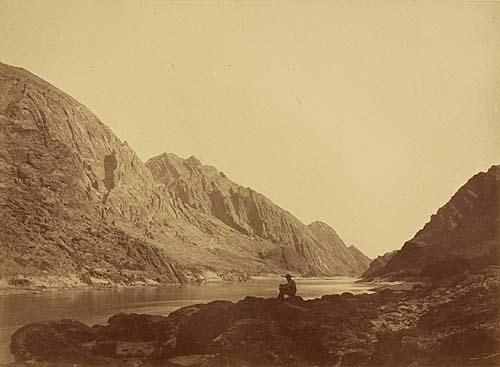 Artwork by Timothy H. O'Sullivan, Iceberg Cañon, Colorado River, Looking Above, Made of Albumen print