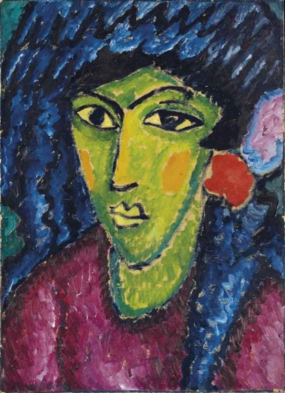 Blauer Shawl by Alexej von Jawlensky, 1912