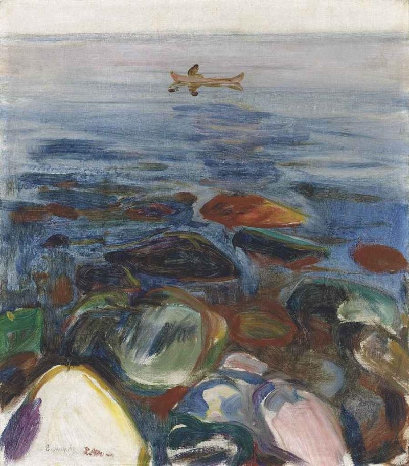 Robat pa sjøen by Edvard Munch, 1904