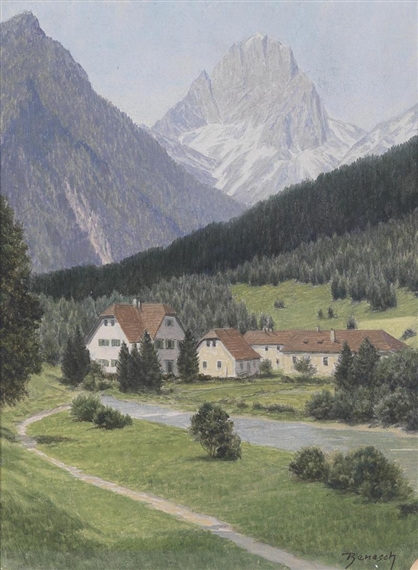 15 Works: 15 various Austrian landscapes by Josef Ferdinand Benesch