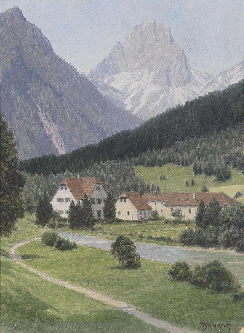 Artwork by Josef Ferdinand Benesch, 15 Works: 15 various Austrian landscapes, Made of mixed media on board