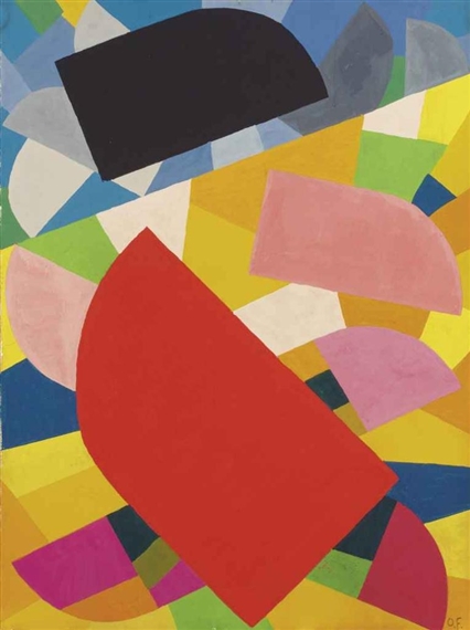 Composition by Otto Freundlich, 1936