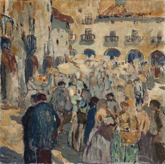 Mercat d'Amer by Maria-Mela Muter, 1914