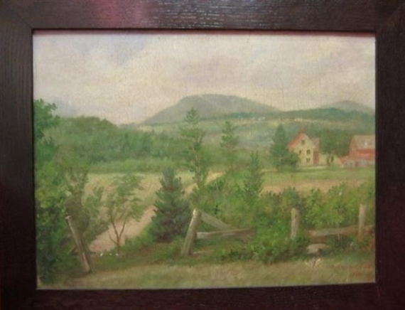 The Broken Fence by Paul Raphael Meltsner, 1924