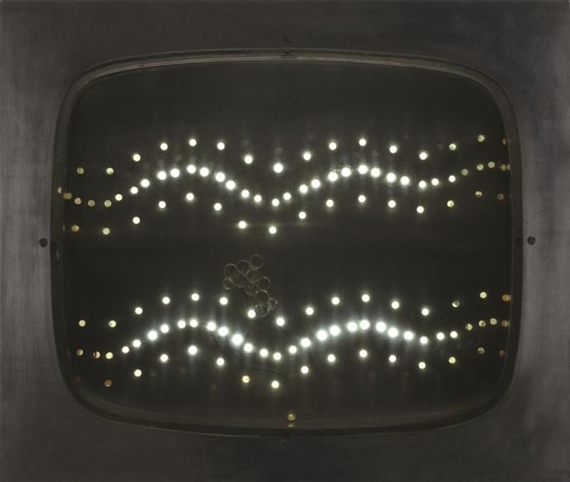 Televisor hidraulizado 1 by Gyula Kosice