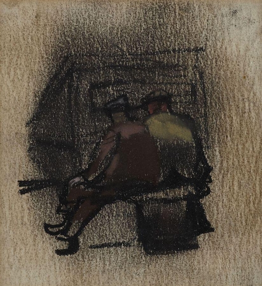 TWO MEN AT THE DOCKS by Joan Kathleen Hardy Eardley