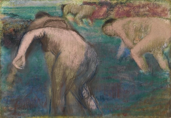 FEMMES AU BAIN by Edgar Degas, circa 1890-1895