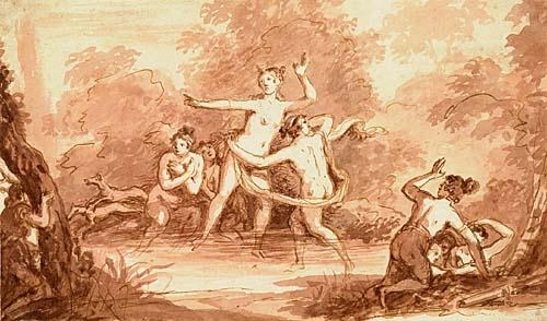 Diana and Actaeon by German School, 18th Century, circa 1800
