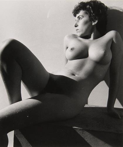 Nude model in shadow by Pierre Boucher, 1960