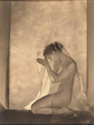 Nude under a veil by Nickolas Muray, 1920