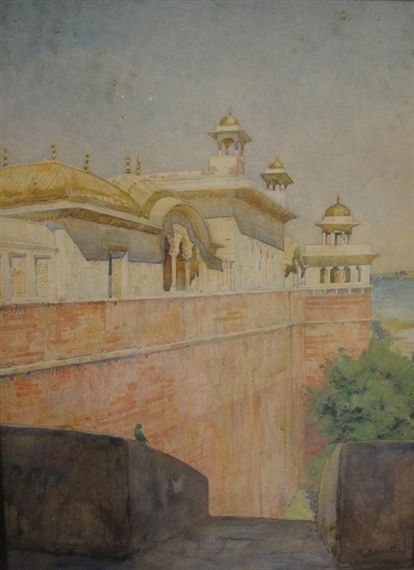 A Fort At Agra by Reginald Barratt