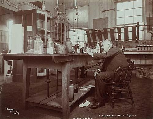 Thomas A. Edison | Edison in his laboratory (1904) | MutualArt