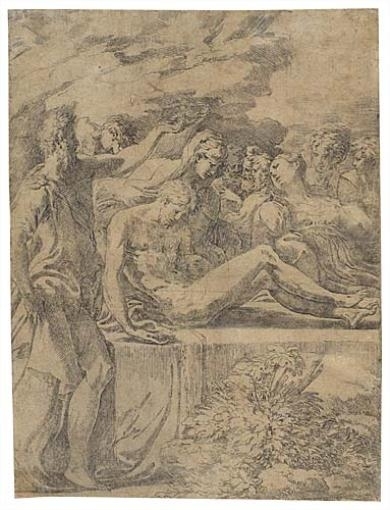The Entombment by Parmigianino, Circa 1530
