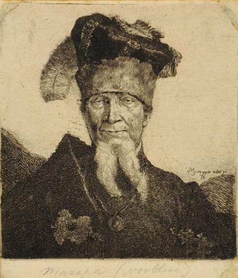 Old man ('Mazeppa') by Jean-Pierre Norblin de La Gourdaine, Circa1775