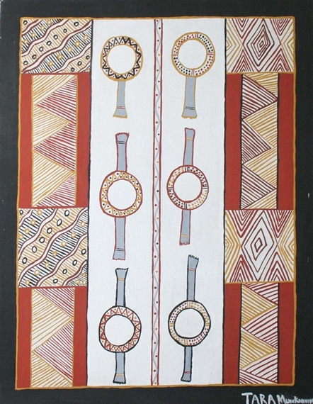 2 Works: Tiwi Paintings - Tara Munkanoime