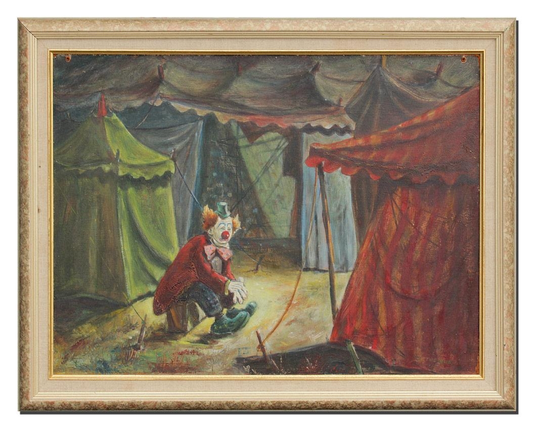 Cletus Reed | A sad clown | MutualArt