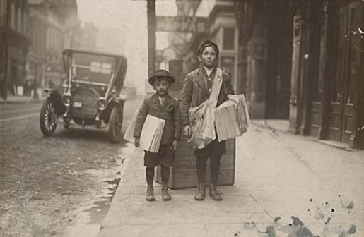 Phillip Weinstein, Newspaper Boys, Nashville, Tennessee by Lewis Hine, 1910