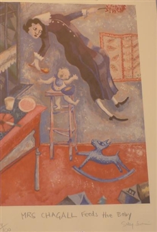 Mrs Chagall Feeds The Baby - Sally Swin
