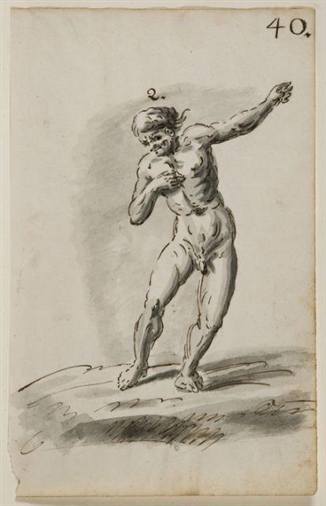 2 Works: Etudes pour Adam et Eve by German School, 18th Century, 18th Century