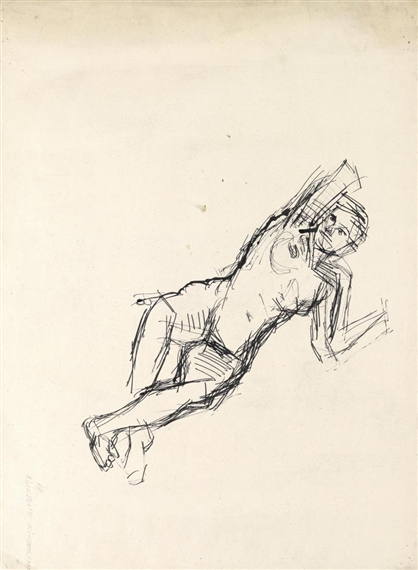 Female nude by Herbert Boeckl, 1926