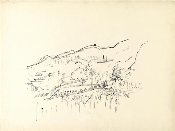 Carinthian landscape by Herbert Boeckl, Circa 1926