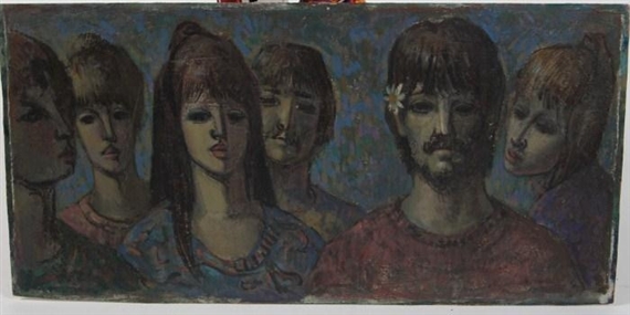 Robert Rukavina | Portrait of six people | MutualArt