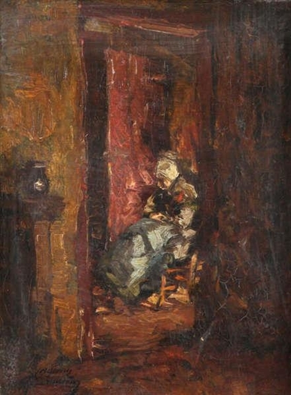 Woman in interior