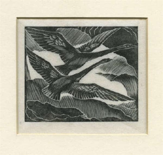 Elizabeth Rivers | Swans (Circa 1962) | MutualArt