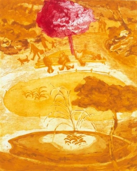 Under The Crimson Tree, St. Stephen's Green by Siobhán Cuffe