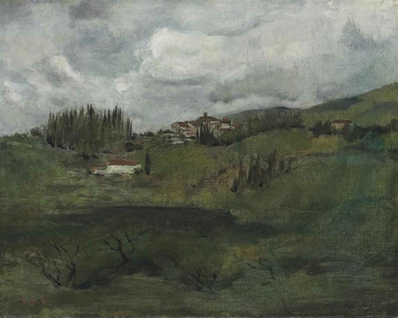 Tuscan Landscape by John Henry Twachtman
