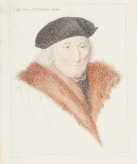 Judge More. Sir Thos More's Father (engraved by T. Cheesman) and Richard Ld Chancelor (engraved by R. Cooper), a lot of two prints by Hans Holbein the Younger, 1793 and 1812