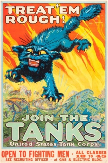 Treat 'Em Rough! Join the Tanks by August William Hutaf, 1918