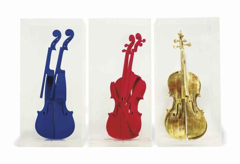 Arman | Three Works: Hommage à Yves Klein (1992) | MutualArt