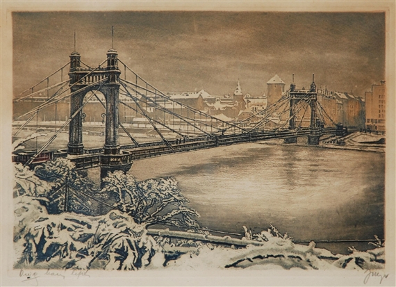 Chain Bridge in Prague by Jaroslav Majer