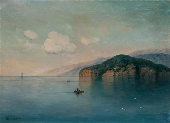 Lake Sevan by Georgii Zakharovitch Bashindzhagian, 1914