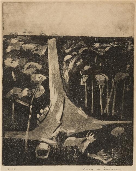 Landscape with a Steep Road by Fred Williams