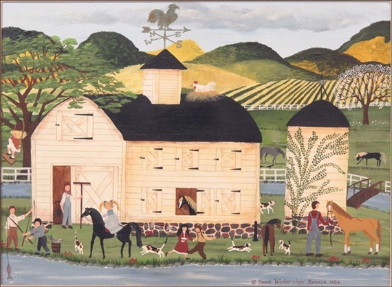 SUMMER ON THE FARM by Sandi Resnick, 1984