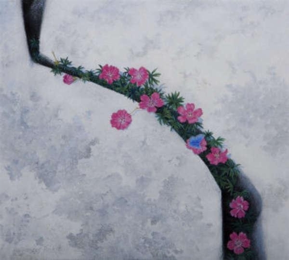 Fissure, Bloody Cranesbill by Frances Poskitt