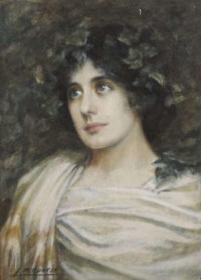 L.M. Hunter | Portrait of a Classical Girl | MutualArt