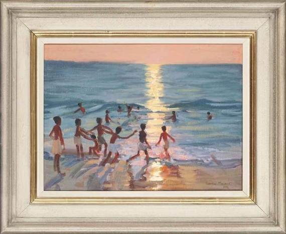 Sunset, Trivandrum, Kerala India by Andrew Macara, 1996