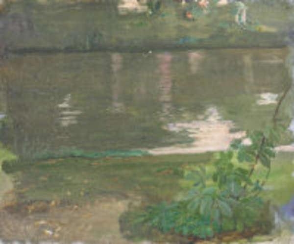 Artwork by John Lavery, The Lake at Ranelagh, Made of Oil on board