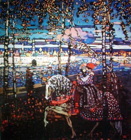 Couple Riding by Wassily Kandinsky
