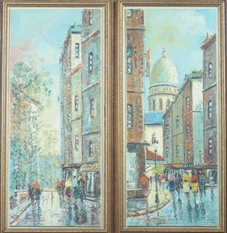 ILE ST. LOUIS, PARIS and SACRE COEUR, PARIS: PAIR - S. Aguilar Navarro