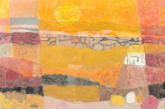 DESERT SUNSET by Merrill Mahaffey, 1960