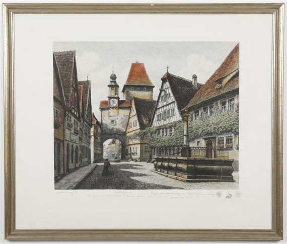 Ernst Geissendorfer | Rothenburg (1957) | MutualArt